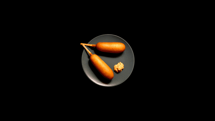 corn dog on corn dog
